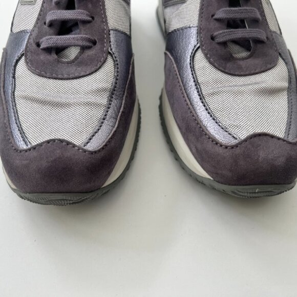 Hogan gray silver interactive fashion sneakers size 40 - Picture 5 of 7